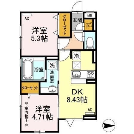 ラピュタ ウイングスの物件間取画像